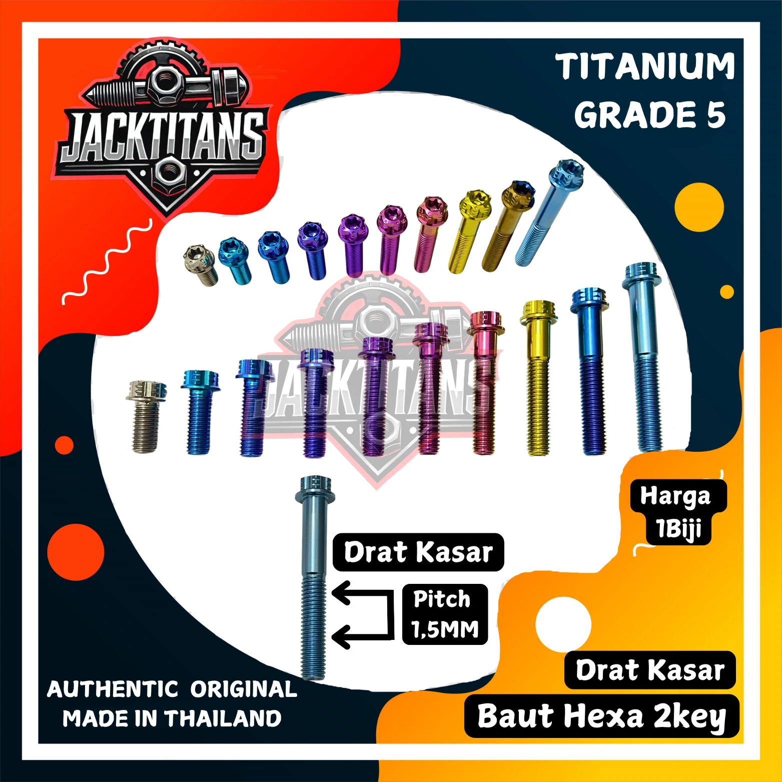 2key pitch 1.5mm kasar